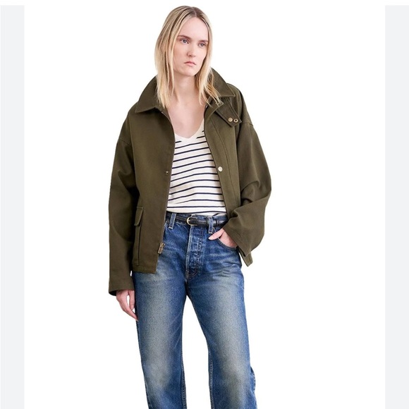 NWT Nili Lotan Gaspard Jacket Army Green - Picture 1 of 8